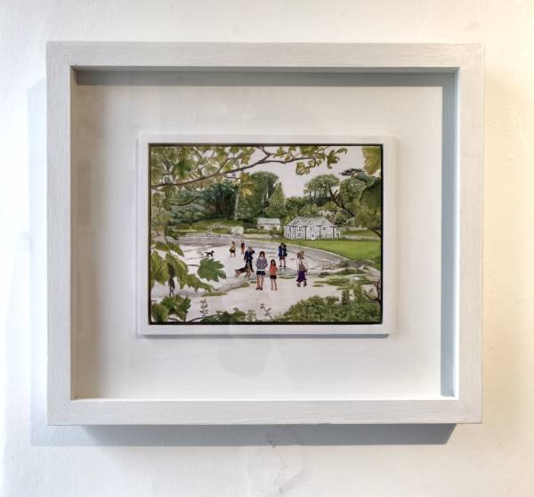 - Mixed Media on Textile, Painting by Kim Bentley, measuring 21 x 16 cm (H x W) framed at 34 x 39 cm £590